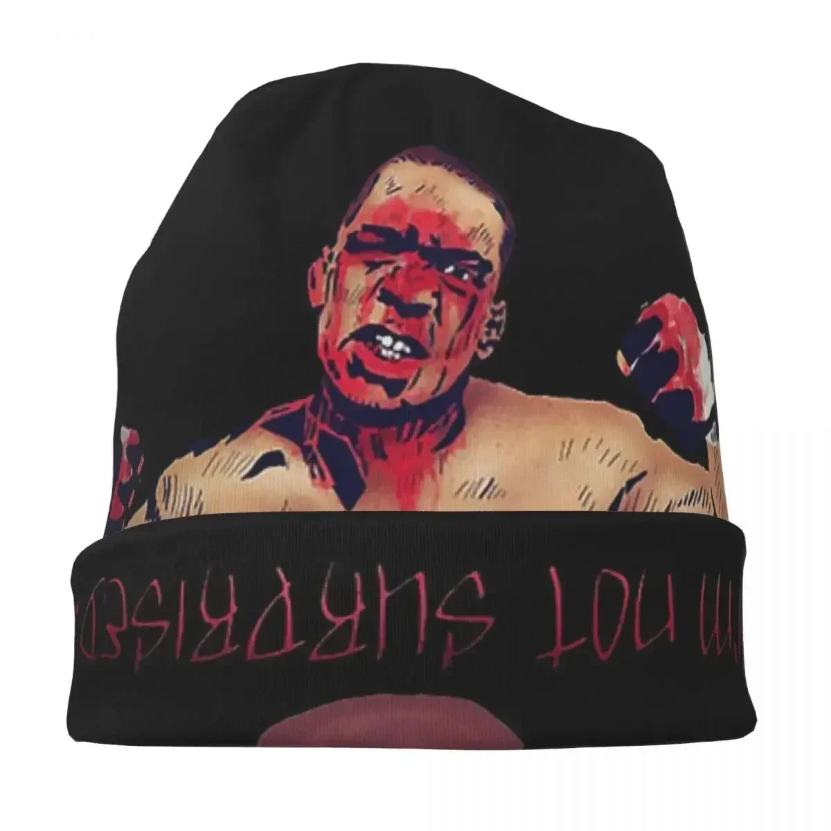 Nate Diaz - теплая вязаная шапка Я не удивленная модная с капюшоном осенне-зимние