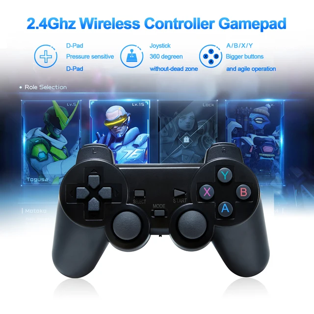 GD10 Retro TV Game Console 4K 60fps HD HDMI Output Ultra Low Latency TV Game Stick 2.4G Dual Handles Portable Home Games Console 5
