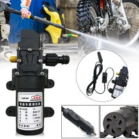 portable dc12v water pump 80w high pressure electric pump cigarette car lighter watering car washing garden pool pump 2 8m cable