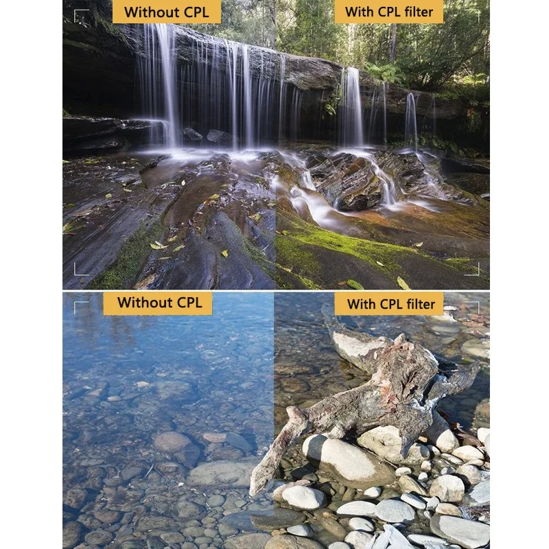 Фильтр объектива Lightdow Универсальный CPL 49 мм 52 55 58 62 67 72 77 82 для камеры Canon Nikon Sony Pentax