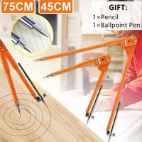 90150cm carpenter precision pencil compasses woodworking compass large diameter adjustable dividers circular marking tools