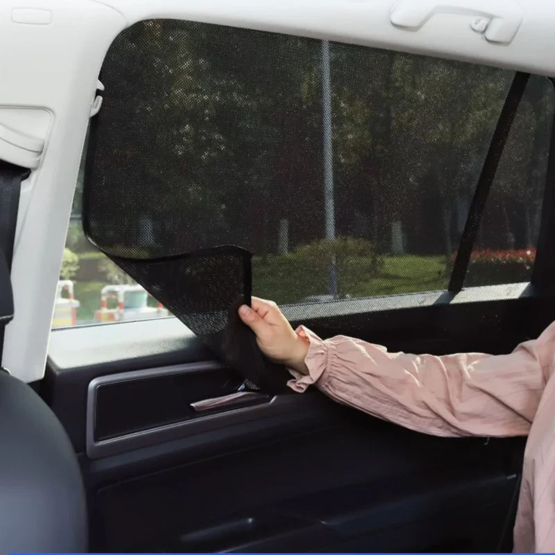 

1pcs Magnetic Car Side Window Sun Shade UV Protection Curtain Sunshade Mesh Sun Visor Summer Protect Car Blinds Car Accessories