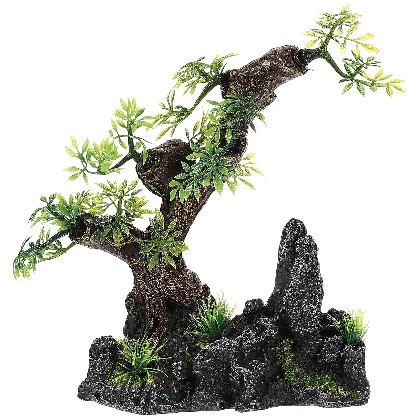 

Fish Tank Landscaping Decoration Tanks Decorations Aquarium Pine Tree Resin Fake Plants For