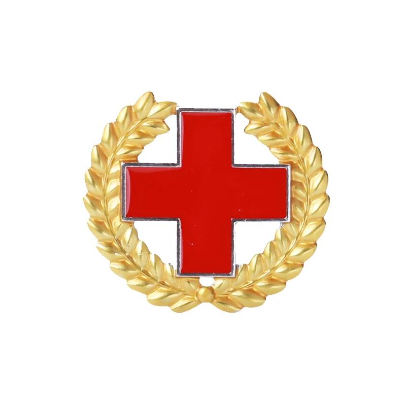 

Эмалированная булавка Harong с перекрестными ушками из пшеницы, Медицинский символ, женская бижутерия, подарок для интерьера