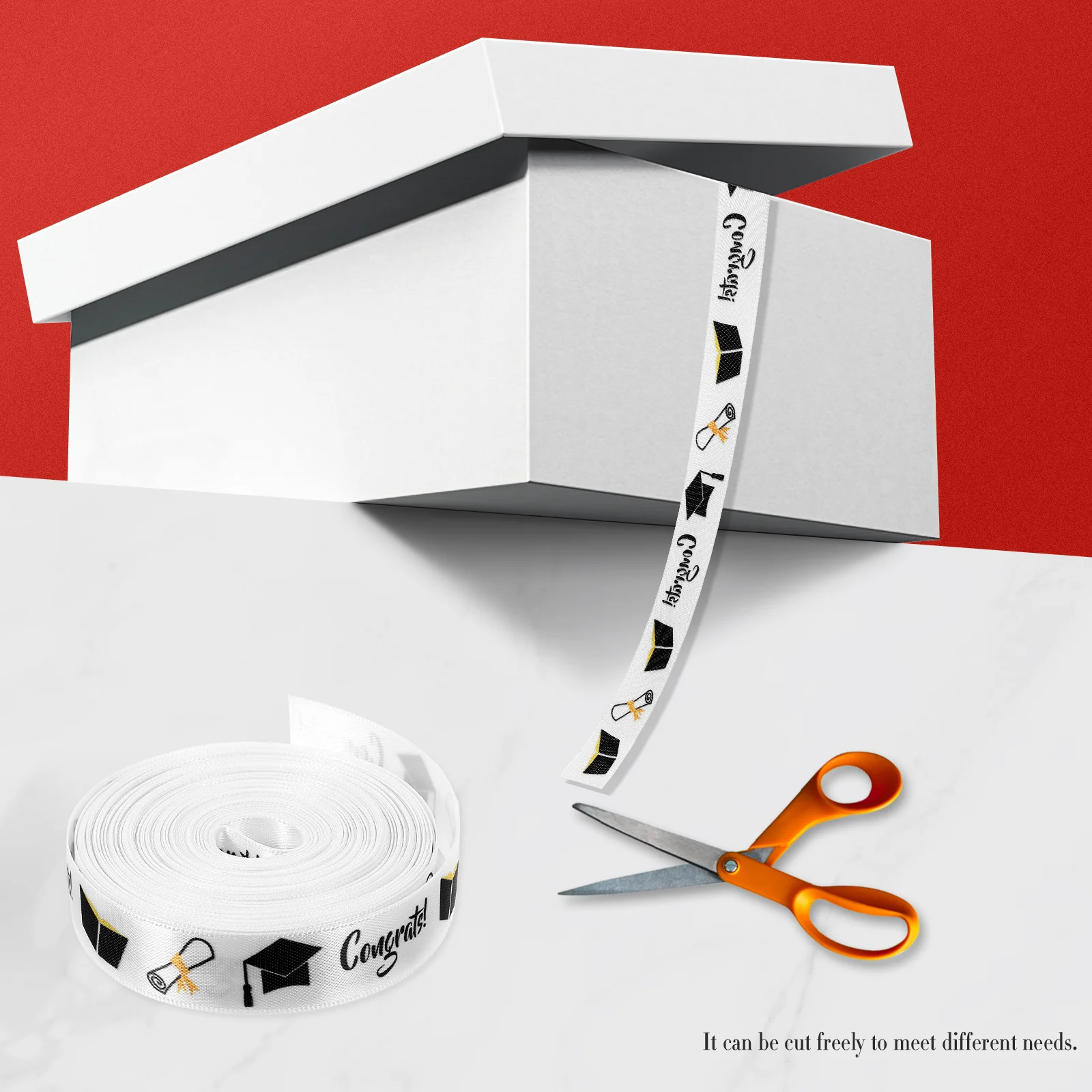 Упаковочная лента для выпускного сезона подарочная деформировки волос шпагат