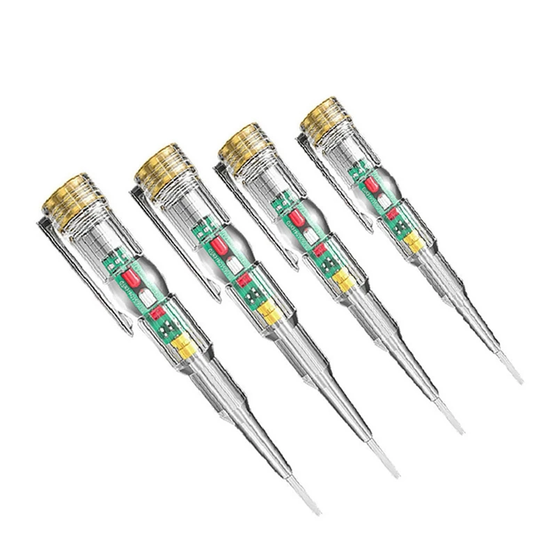 

4PC Intelligent Induction Power Voltage Detector Pen 24-250V Circuit Tester Electrical Screwdriver Indicator Electrician