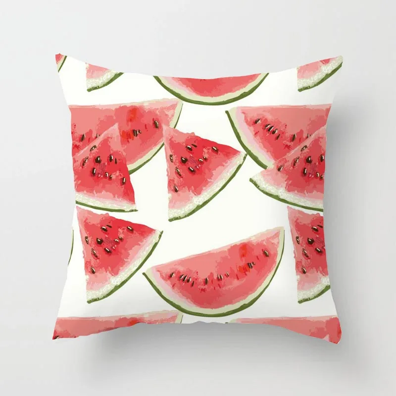 

Летние наволочки с фруктами, наволочки с геометрическим абстрактным рисунком, наволочка для диванной подушки, домашний декор (45 см x 45 см)