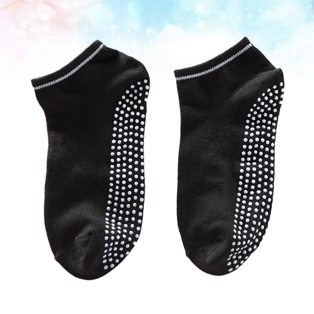 

3 Pair Unisex Socks Simple Cotton Portable Non Dance Ballet Yoga Pilates Fitness Gripper Socks