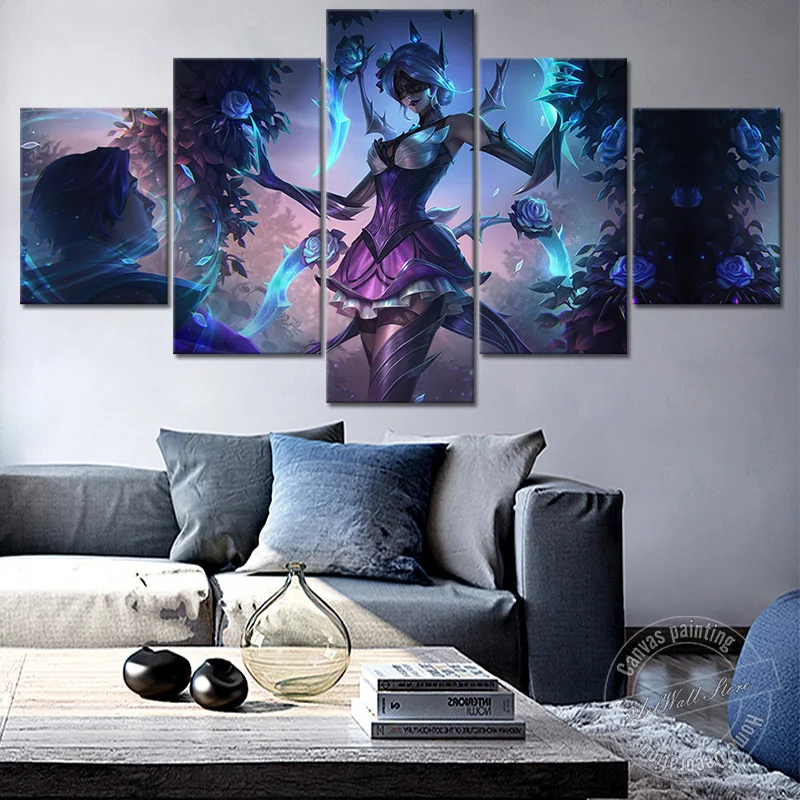 

Withered Rose Elise League of Legends Game Figure HD Poster Wall Picture Home Decor LOL Artwork Canvas Painting Birthday Gift