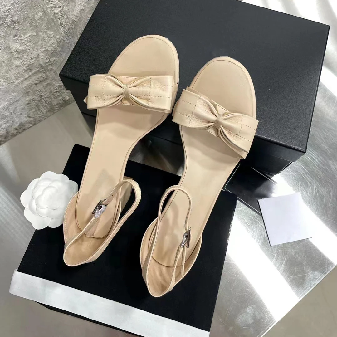 

Ollymurs summer women's one button bow sandals fashion bag heel open toe fashion temperament sandals