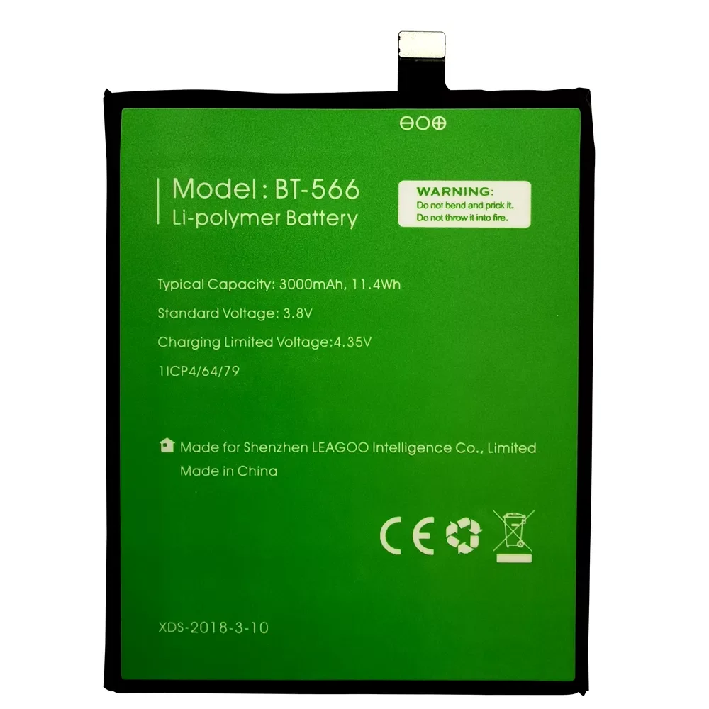 

100% Original BT-565&BT-566 3000mAh Battery For Leagoo KIICAA Mix T5 T5C BT565&BT566 Mobile Smart Phone Parts Batterie b