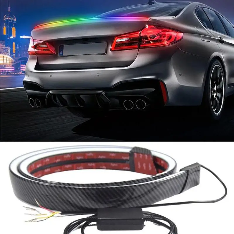 

12V LED Car Brake Turn Light Spoiler Wing Rear Tail Multifunction Lights for Auto Trunk Rear Tail Reverse Double Flash Lights