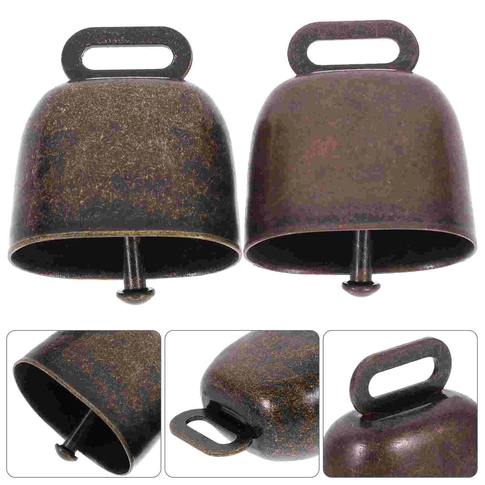 

2 Pcs Small Tinkle Bells Pendant Shepherd Bell Pet Anti-lost Farming Accessories Bell Hanging Decor Supplies for Sheep Horse