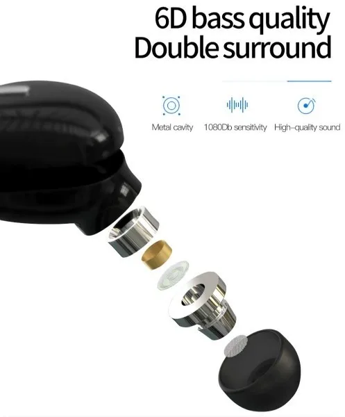 X9 Mini In Ear Wireless Bluetooth 5.0 Earphone Sport With Mic Handsfree Headset Earbuds For Samsung Huawei All Phone Earphones