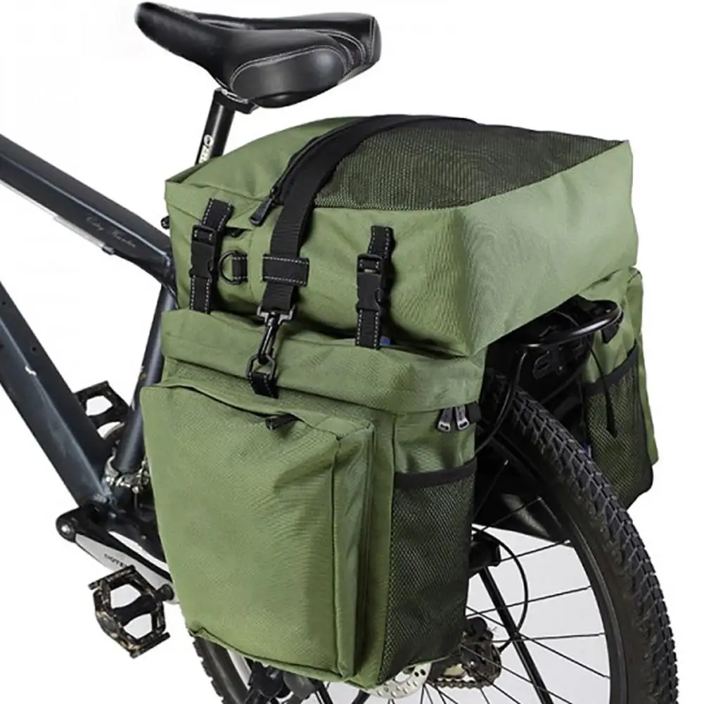 

37L MTB Bicycle Carrier Bag Rear Rack Bike Trunk Bag Luggage Pan-nier Back Seat Double Side Cycling Bycicle Bag Durable Travel