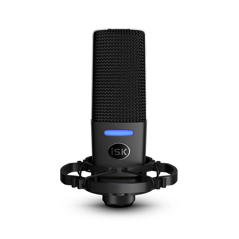 

ISK ikg1000 Professional 48V singing, recording and live broadcasting condenser microphone for mobile phone and computer sound c
