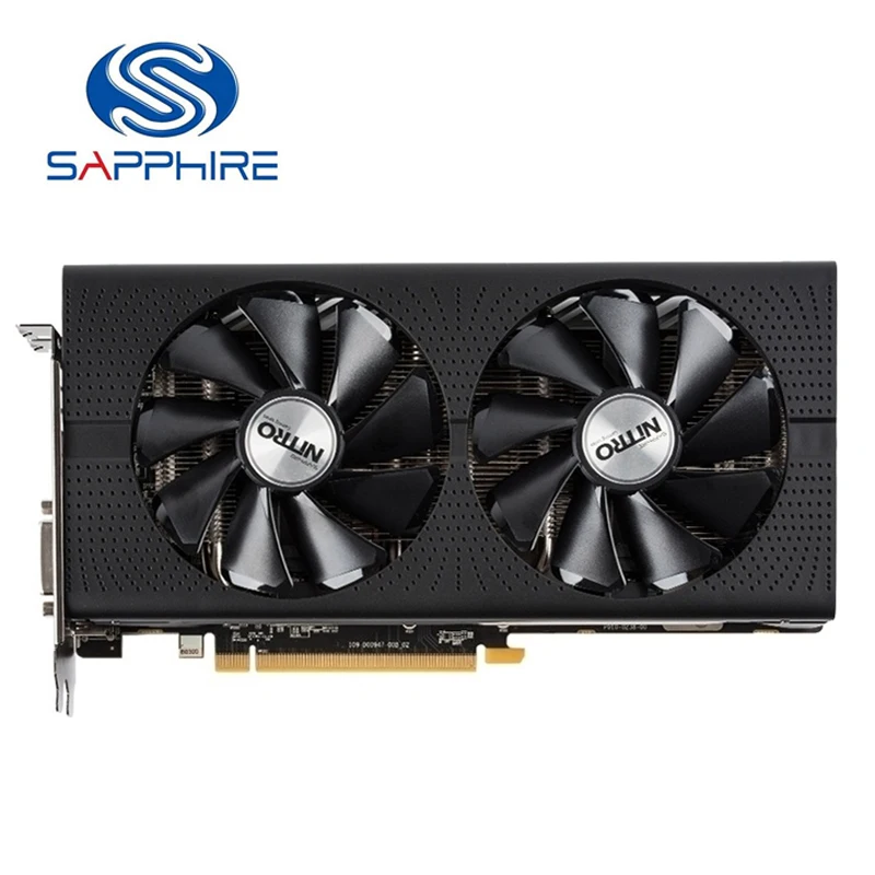 Used SAPPHIRE RX 480 8G Graphics Cards RX480 2304sp 256Bit GDDR5 Video Card For AMD Radeon RX 480 8GB 8GD5 NITRO 8000MHz PC Map