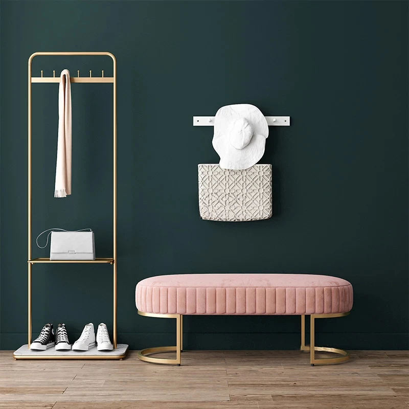 Nordic Weiche Samt Bettizzatoץze Ottomane Wohnzimmer Möbel Hause Schlafzimmer Luxus Hocker Bank manifestangshalle Schuhe B