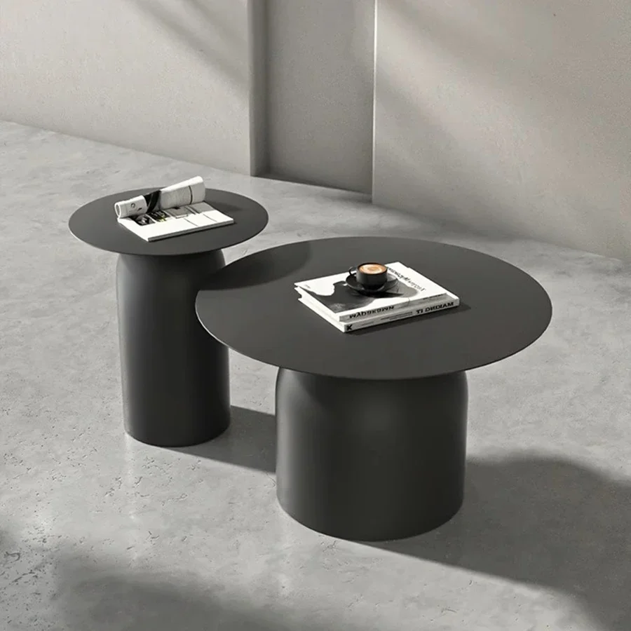 Ночной столик кофейный современная гостиная круглые низкие маленькие