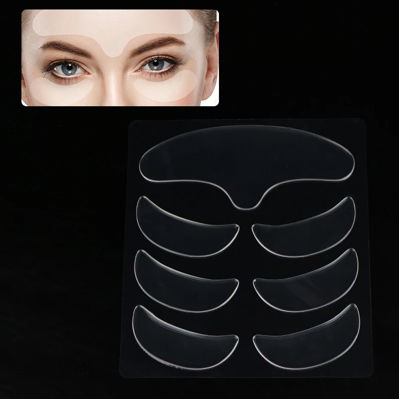 

7Pcs Forehead Line Removal Gel Patch Anti Wrinkle Forehead Patch Eye Mask Firming Lift Up Mask Stickers Anti-aging Face Skin Ca
