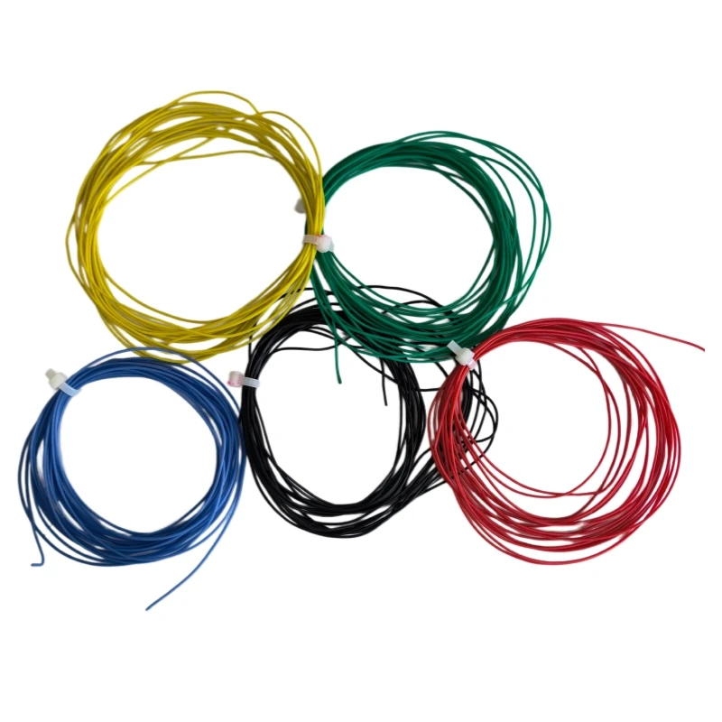 Фото Силиконовый провод 1М/5М, 28, 26, 24, 22, 20, 18 AWG, ультрамягкий, высокотемпературный, гибкий, медный №1