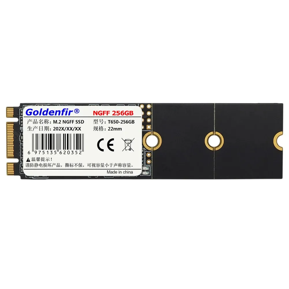 Фото Goldenfir SSD NGFF M2 SATA 128 ГБ 256 ГБ 22*42/60/80 мм M.2 твердотельный накопитель 480 ГБ 512 ГБ 960 ГБ диск №2