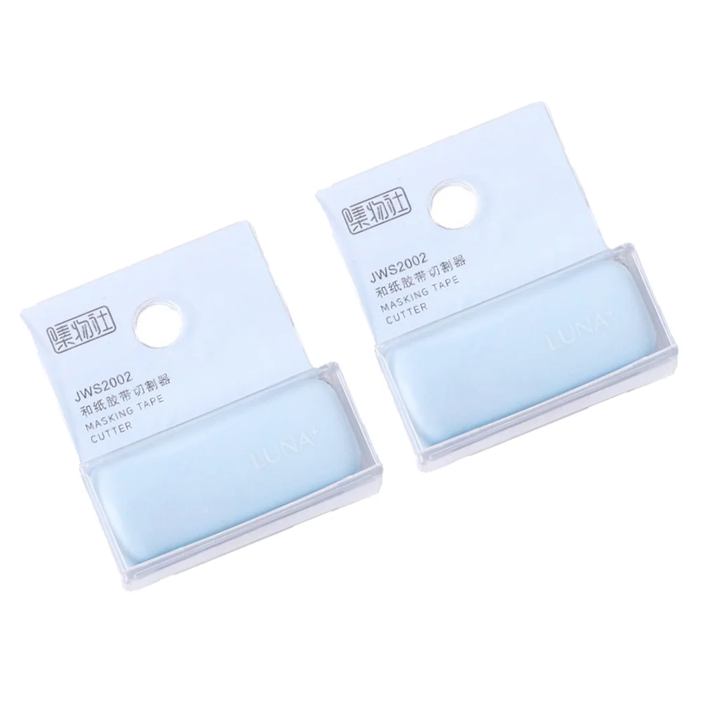 

2 Pcs Tape Sticker Dispenser DIY Organizer Portable Mini Paper Clip Scrapbook Holder Plastic Clips