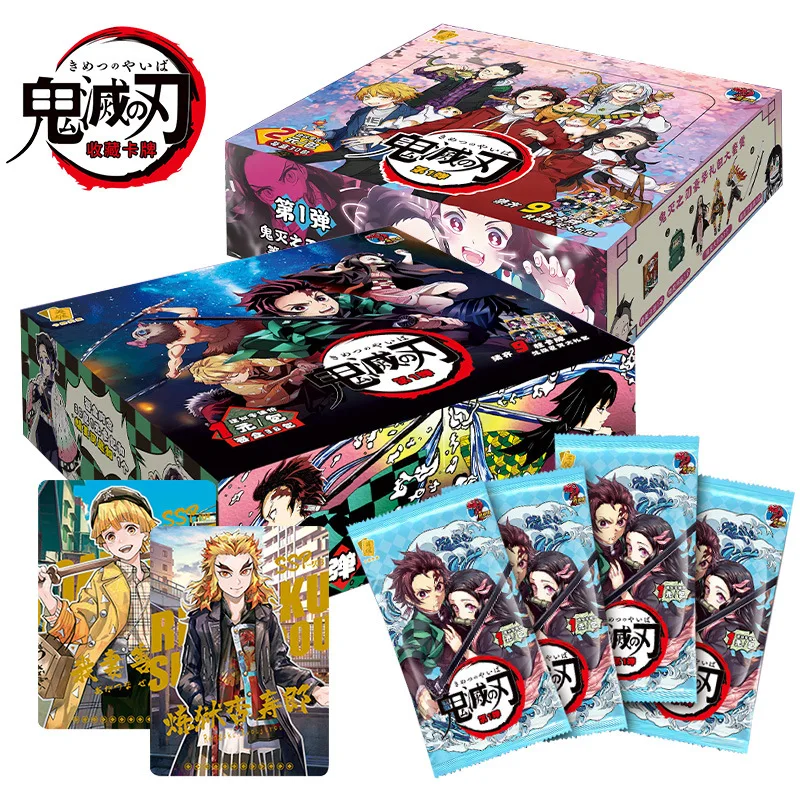 

Genuine Demon Slayer Collection Cards Booster Box Premium Sp Ur Ssr Anime Character Table Playing Game Board Cards Holiday Gift
