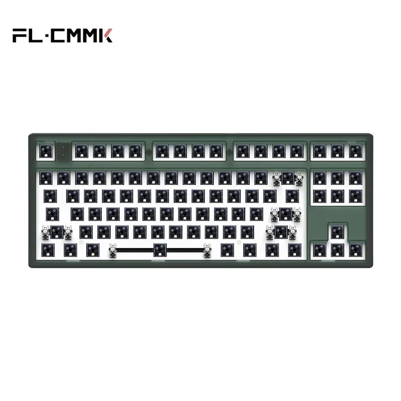 FL·ESPORTS MK870 Kit Bluetooth Wireless 2.4G Three-Mode Keyboard Customization Kit Satellite Axis Full Key Hot Swap 87 Keys