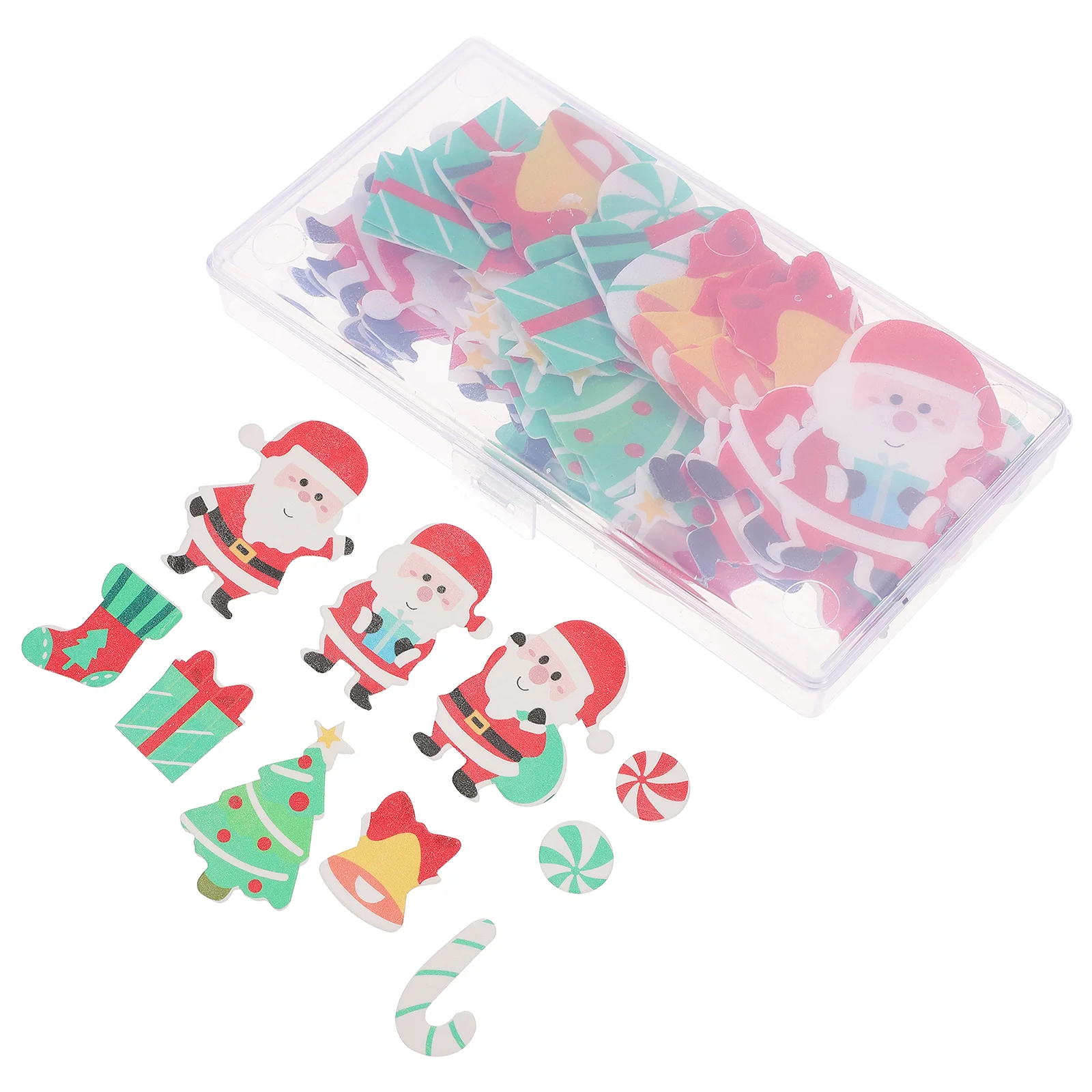 

100pcs Edible Cake Decorations Edible Flower Cake Decorations Christmas Edible for Cake Xmas Party Cake Decorations