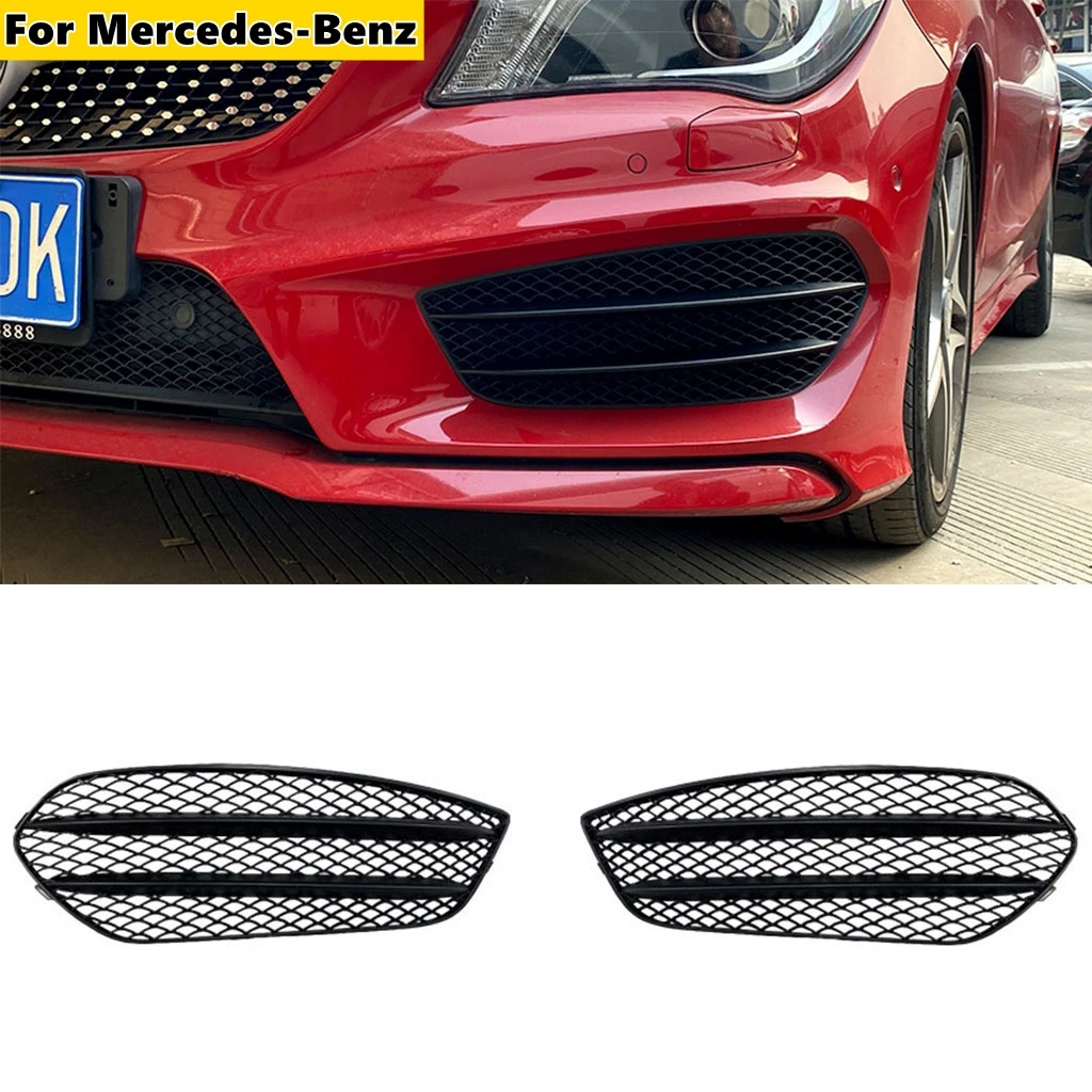 

1 пара, передний бампер, нижняя решетка радиатора, противотуманная фара, спойлер для Benz CLA-Class C117 CLA200 220 CLA45 2013-2015 AMG