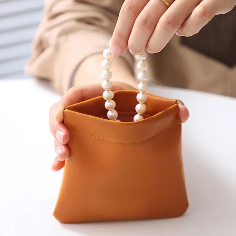 Clearance! 5Pcs Lambskin Pocket Cosmetic Bag, Waterproof Portable Small Makeup Bag  Zipper Self-closing Small Makeup Pouch for W