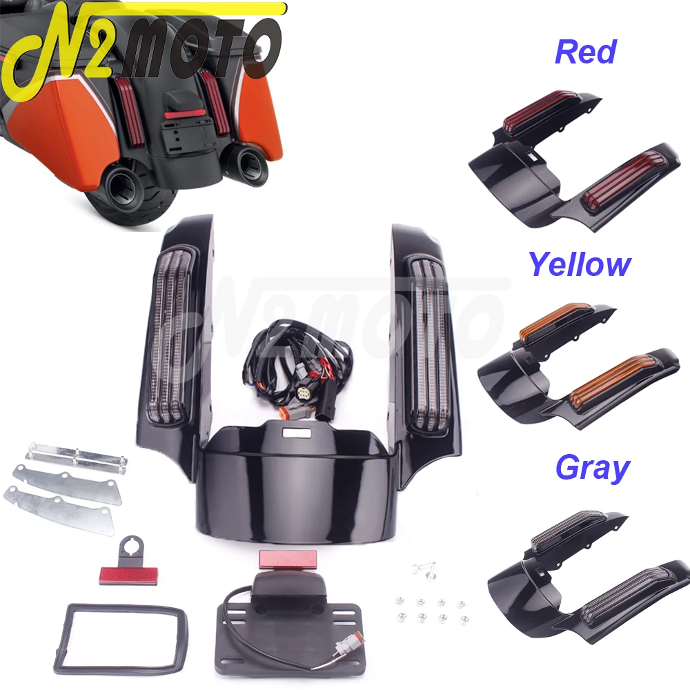 

Для Harley Touring Road King FLHR Road Glide FLTRX Street Glide FLHXS 14-18 светодиодный фонарь заднего крыла мотоцикла