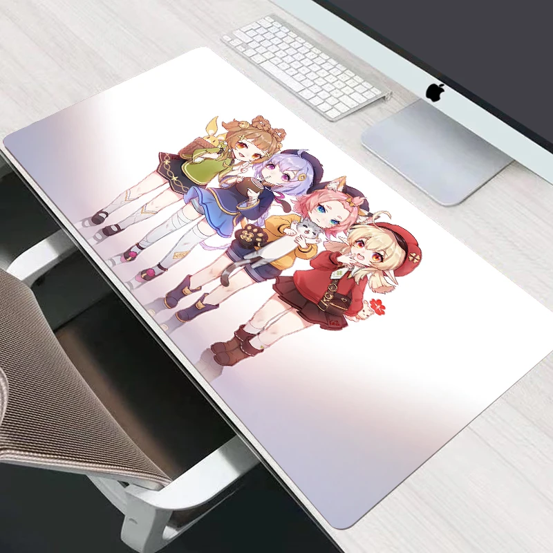 

Mousepad Custom New keyboard pad MousePads Genshin Impact Kaeya Diluc Carpet Laptop Natural Rubber Office Desktop Mouse Pad