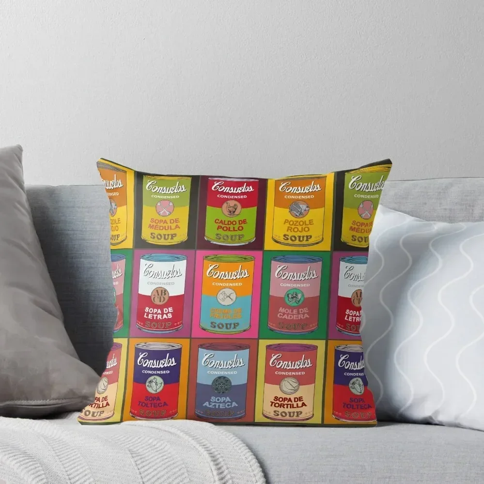 Мексиканские супы Энди Уорхола - Consuelos поп-арт Декоративная подушка наволочка