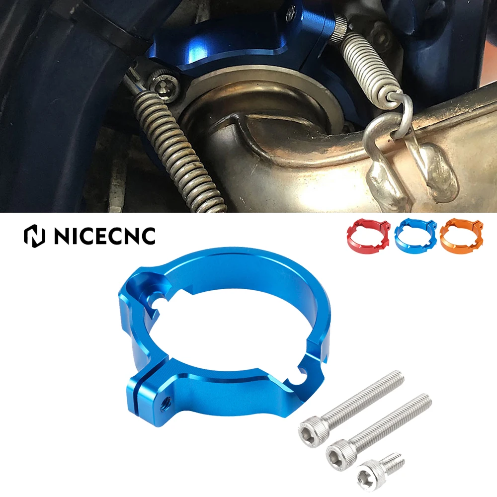 

NiceCNC Exhaust Tip Muffler Pipe Clamp Flange Guard Protector for Husqvarna 250 300 TE TC TX TE250 TE300 TC250 TC300 2017-2022