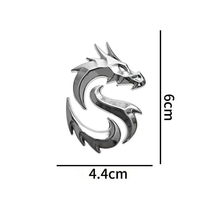 

3D металлическая наклейка на автомобиль, эмблема китайского дракона, значок на крыло, заднее окно багажника, капот, наклейка на голову, цинковый сплав, автоаксессуары, украшение