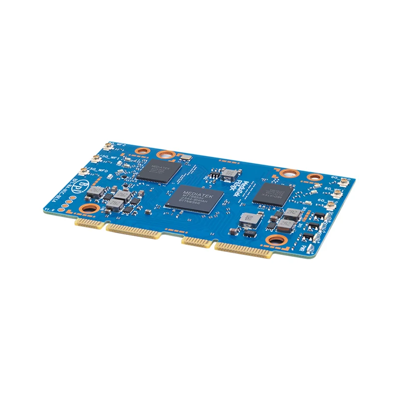 Модуль BPI-R4-NIC-BE14 WiFi 7 с MediaTek MT7995AV 32-битный микроконтроллер RISC-V 2 интерфейса PCIe 3.0