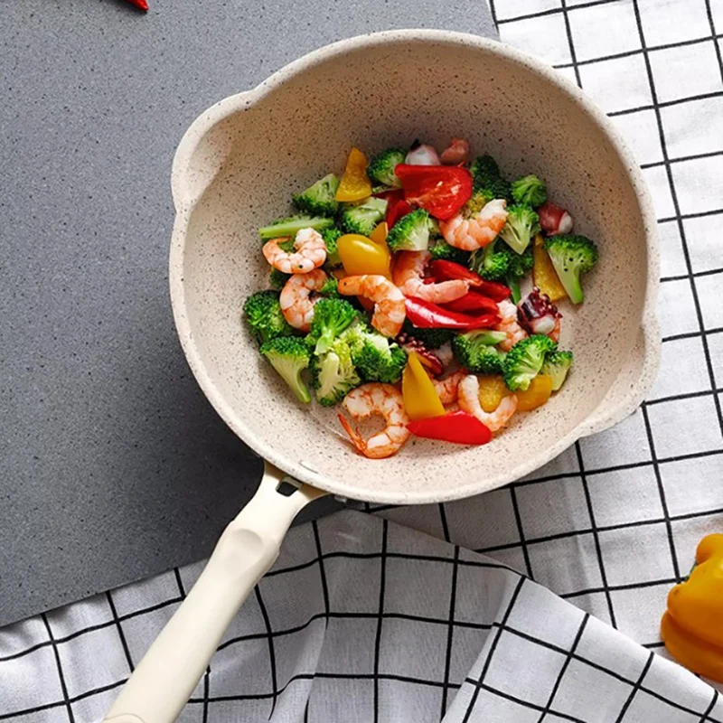 

Каменная антипригарная сковорода Maifan в японском стиле тамагояки сковорода маленькая домашняя сковорода