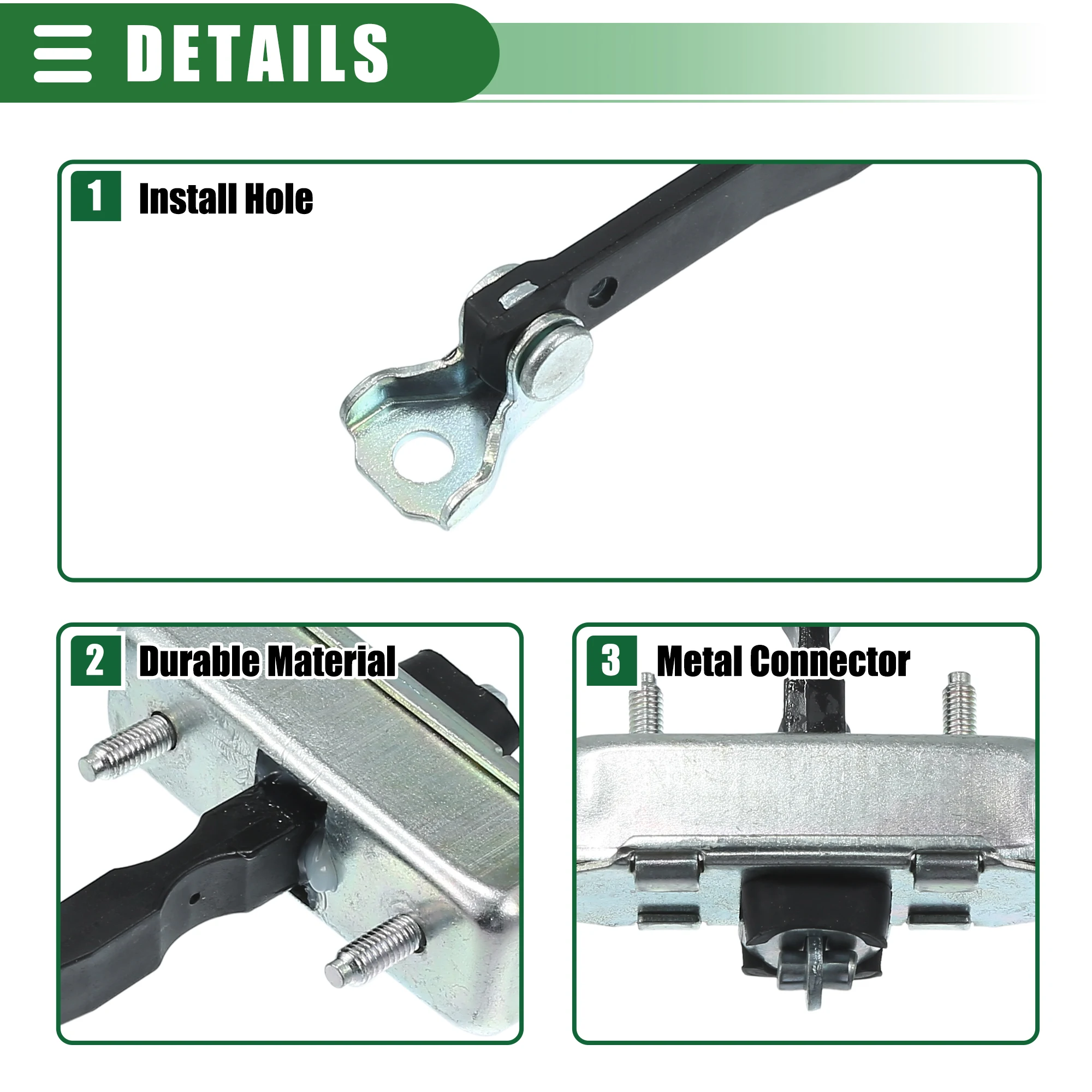 X Autohaux 2 шт. ремешок дверной в сборе для Toyota Sienna 2004 CE LE XLE Limited 3.3L V6 - Gas No.68620AE011