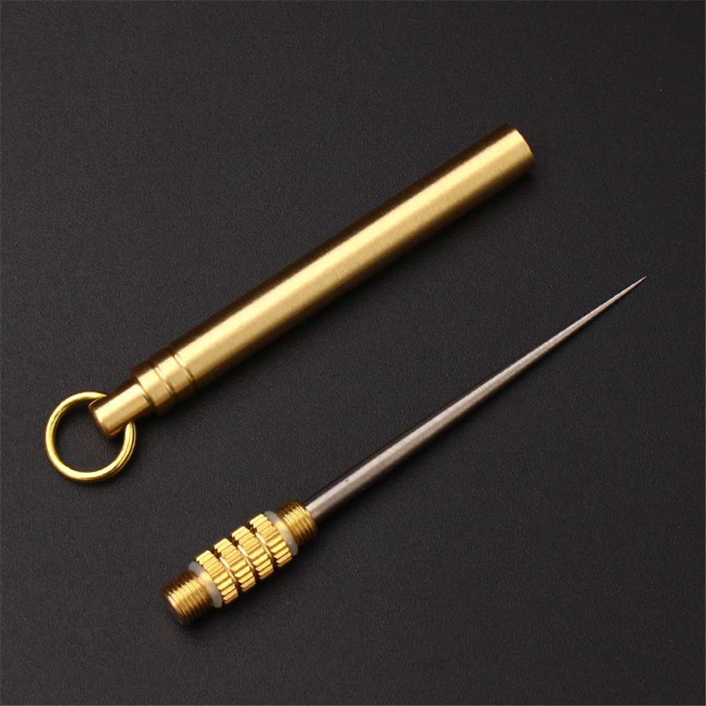 

Титановая зубочистка, портативное оружие для самозащиты, для путешествий, вилка для фруктов, для чистки зубов, инструмент для выживания на о...