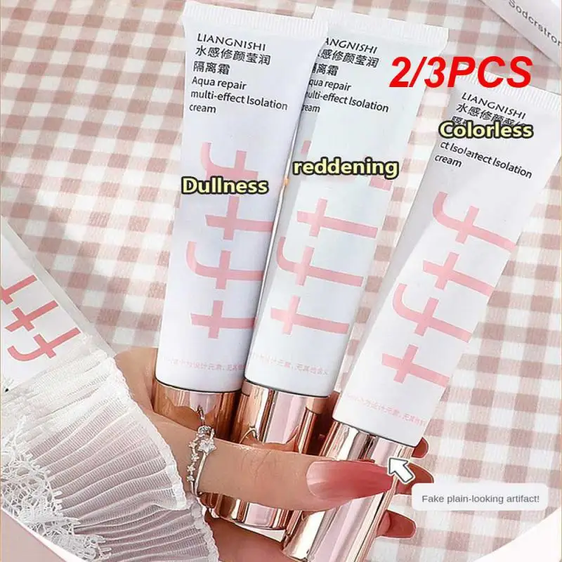 

2/3PCS Moisturizing Base Cream 3 Colors Isolating Cream Primer Isolation Brightening Concealer