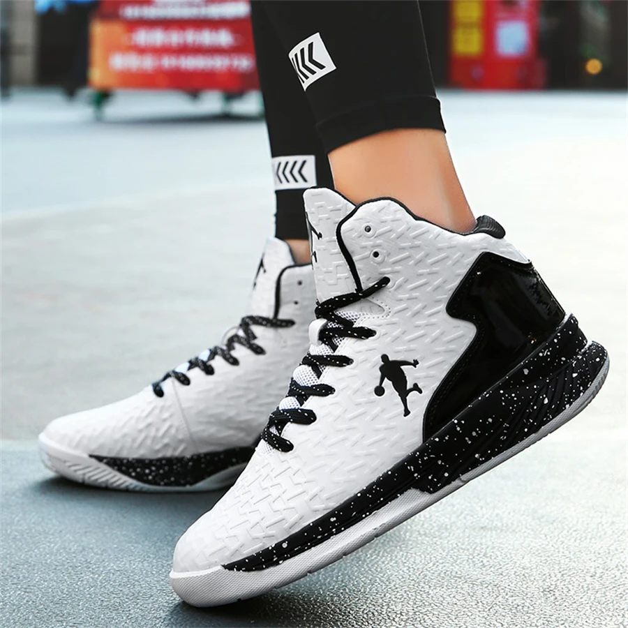 New Jordans Men Basketball Shoes Breathable Anti-slip Basketball Sneakers Men Lace-up Sports Shoes Gym Ankle Boots Basket Homme