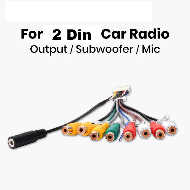 

Выходной провод AUX, многоинтерфейсный адаптер, кабель RCA для VW Volkswagen /Skoda/Toyota /Nissan/ KIA/Ford, Android, 2 Din, автомагнитола