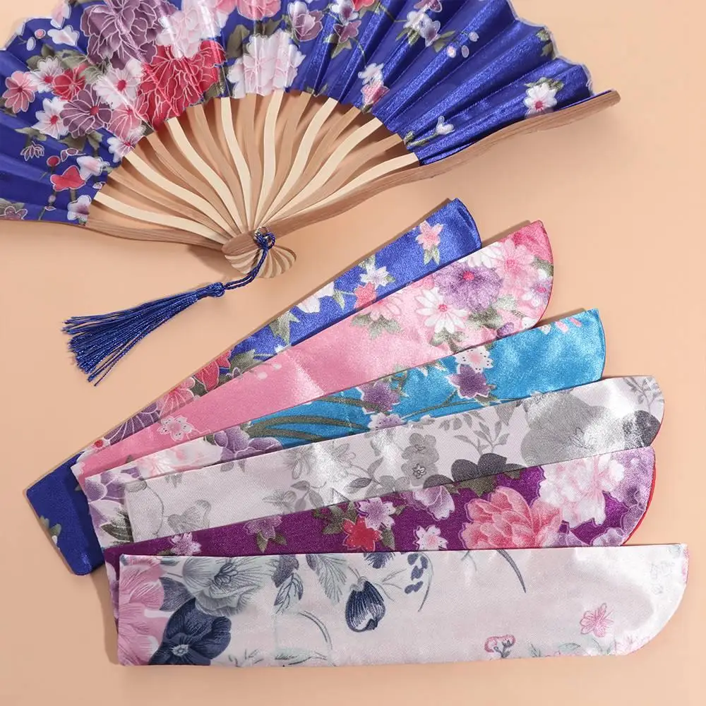 

2 шт. Элегантные шелковые сумки для вееров