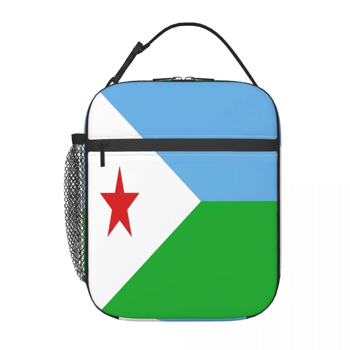 

Fresh Keeping Lunch Bag Flag Of Djibouti Cooler Bag for Drinking Insulation Thermal Bag Insulation Ice Pack