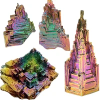 10 110g bismuth natural stone decoration bismuth colorful metal beautiful antimony ore specimen for collection raw crystal decor