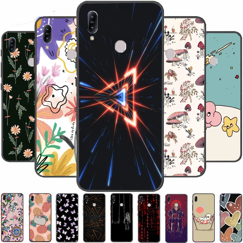 

Cute Cartoon Anime For Asus Zenfone Max M2 ZB633KL Case Painted Soft Back Cover ZB632KL ZB 633KL X01AD Phone Cases