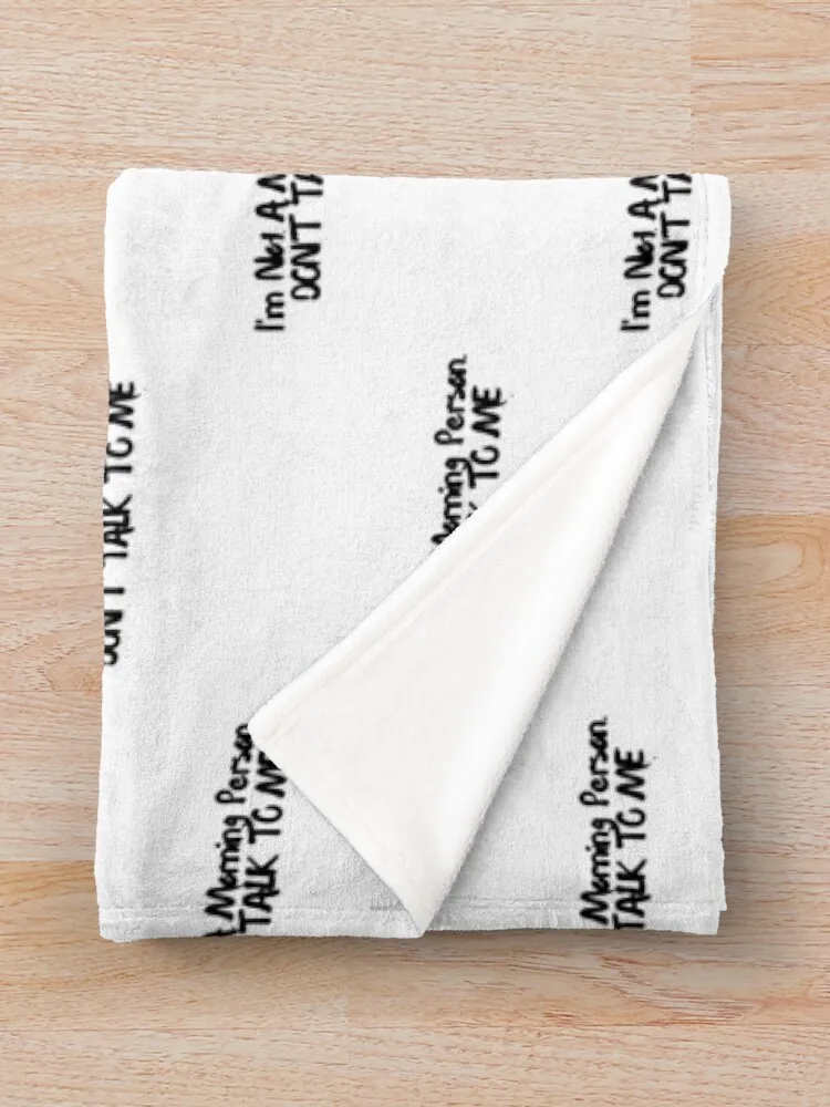 Я не утро человека. Пледы Don't TALK TO ME Тонкие одеяла для диванов Одеяла