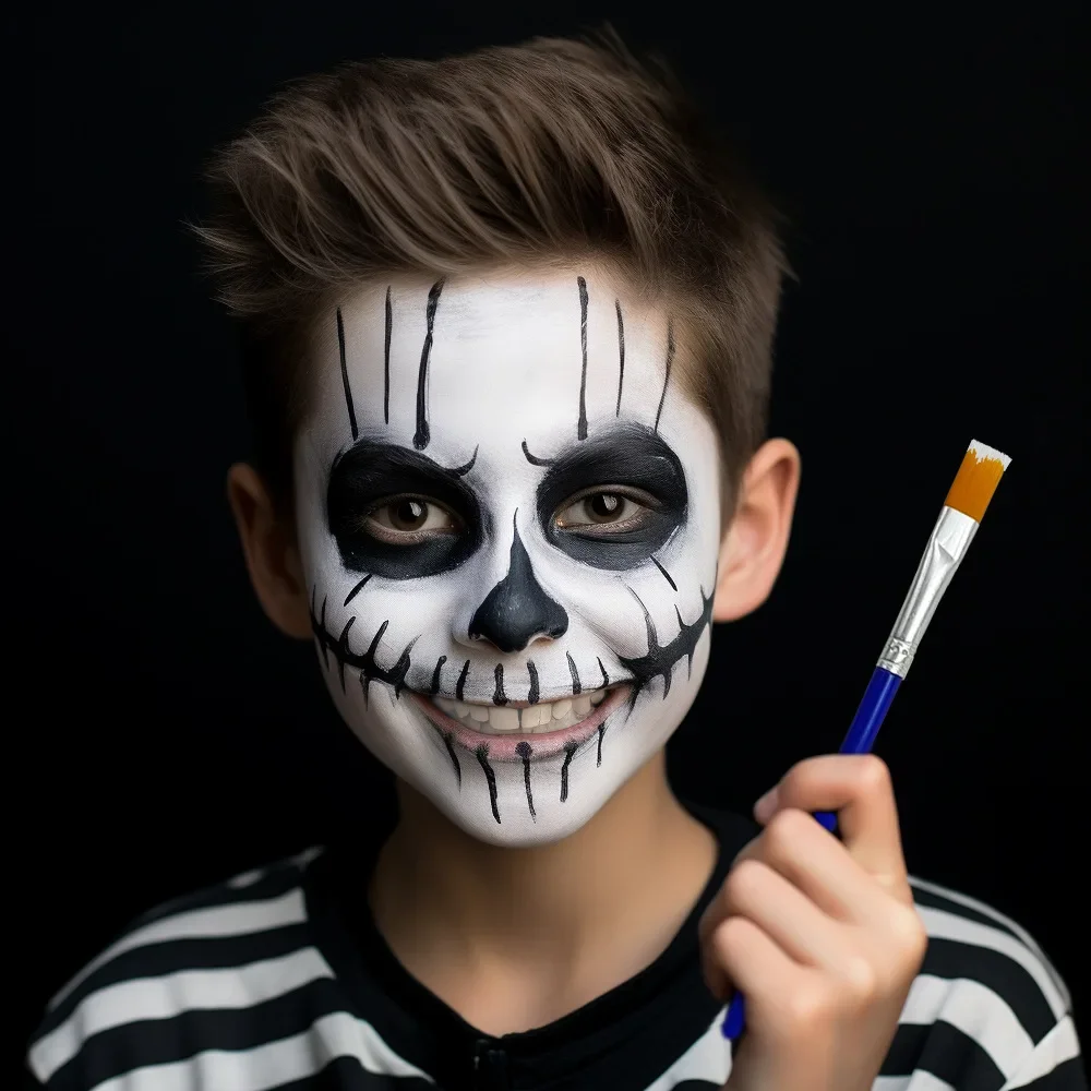 Пигменты для рисования тела на Хэллоуин черно-белые пигменты макияжа Pinta Caritas